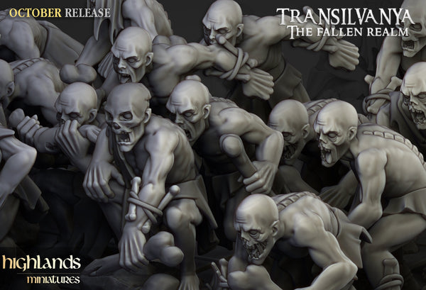 Spectres of Transilvanya -Ghouls  by Highlands Miniatures
