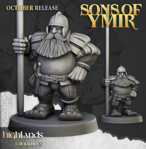 Sons of Ymir - Dwarven Pikemen Unit by Highlands Miniatures