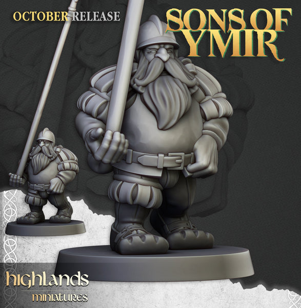Sons of Ymir - Dwarven Pikemen Unit by Highlands Miniatures