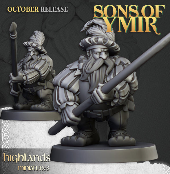 Sons of Ymir - Dwarven Pikemen Unit by Highlands Miniatures
