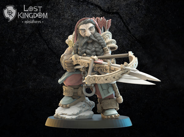 Dwarves of Niavellir - Harald, Armbrøst Hero  By Lost Kingdom Miniatures