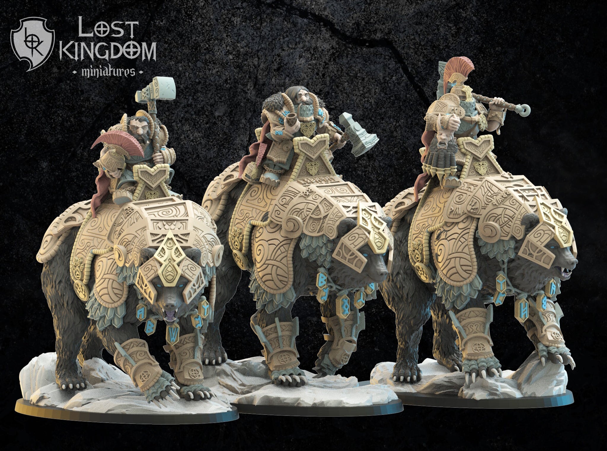 Dwarves of Niavellir - Bjørn Knights By  Lost Kingdom Miniatures