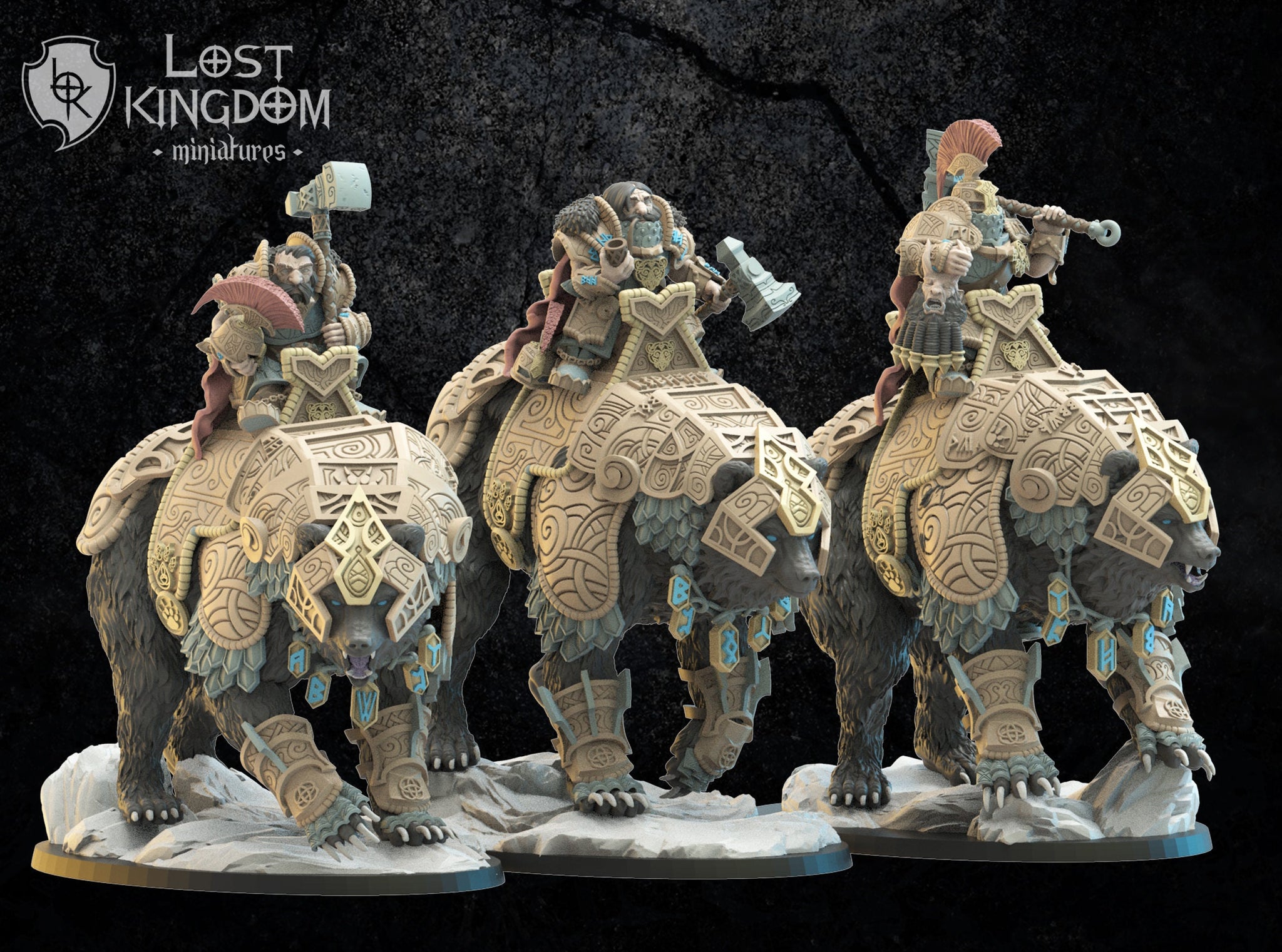 Dwarves of Niavellir - Bjørn Knights By  Lost Kingdom Miniatures