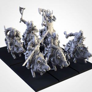 Northern Ogres - Tusker Cavalry by Txarli Factory