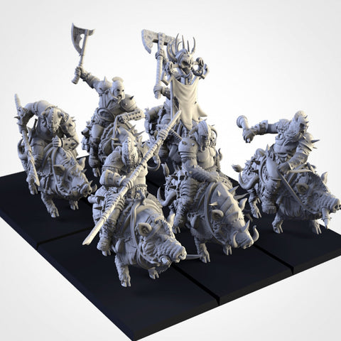 Northern Ogres - Tusker Cavalry by Txarli Factory