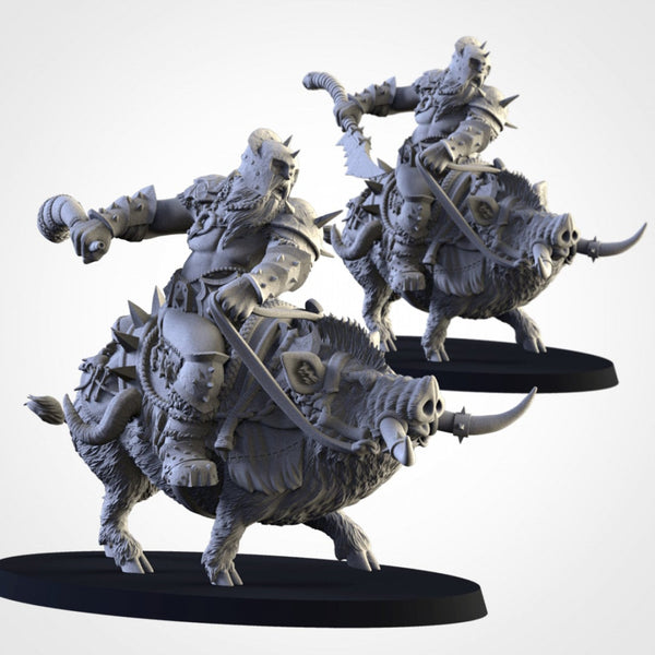 Northern Ogres - Tusker Cavalry by Txarli Factory