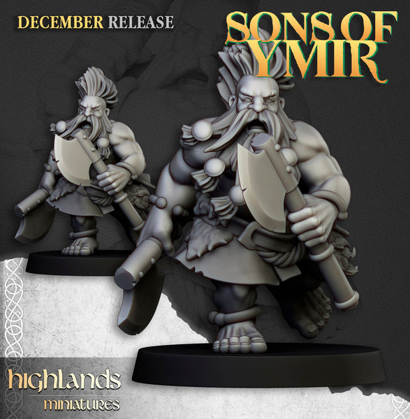 Sons of Ymir - Dwarven Deathseeker Unit by Highlands Miniatures