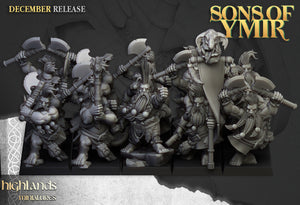 Sons of Ymir - Dwarven Deathseeker Unit by Highlands Miniatures