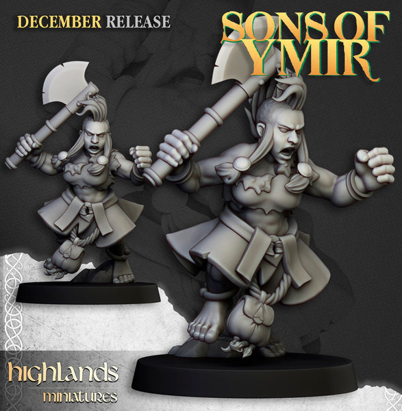 Sons of Ymir - Dwarven Deathseeker Unit by Highlands Miniatures