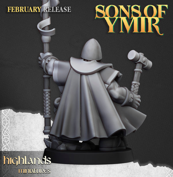 Sons of Ymir - Dwarf Runepriest by Highlands Miniatures