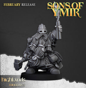 Sons of Ymir - Dwarf Runemaster by Highlands Miniatures