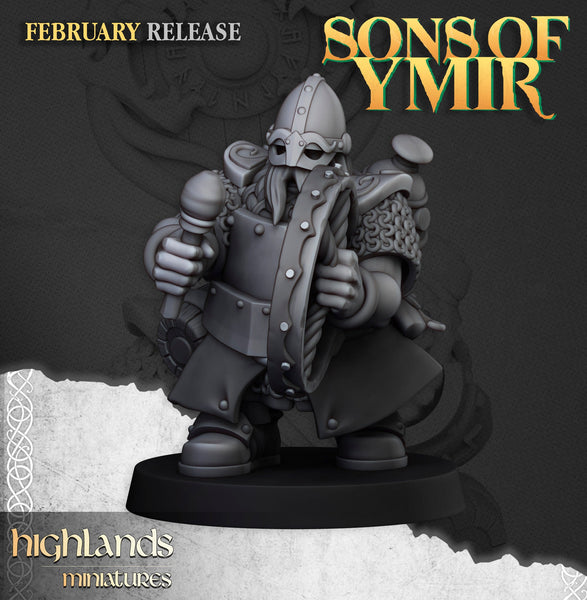 Sons of Ymir - Dwarf Fire spitter  Unit by Highlands Miniatures