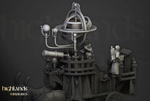 Arcane Cannon on Chariot  by Highlands Miniatures