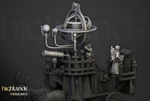 Arcane Cannon on Chariot  by Highlands Miniatures