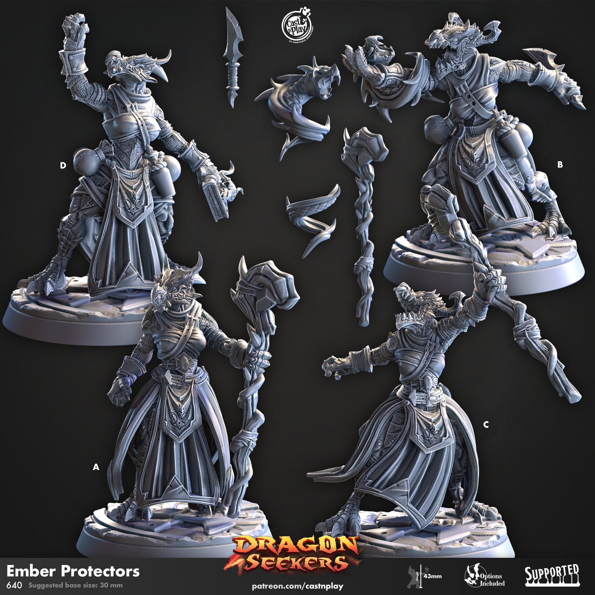 Ember Protectors by Cast N Play (Dragon Seekers)