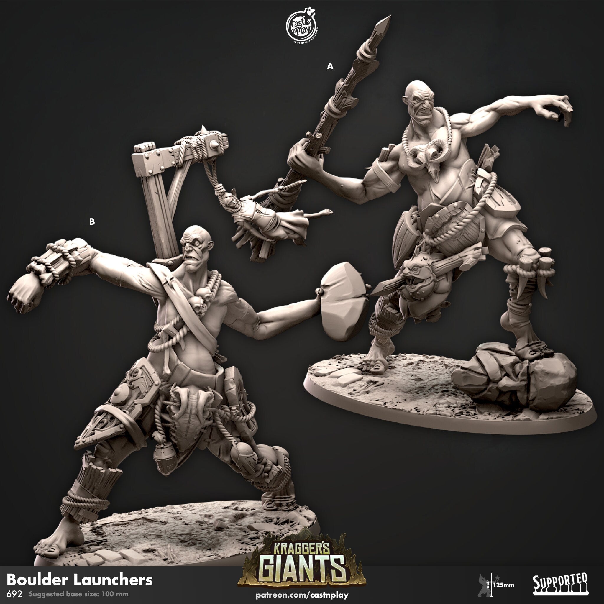 Boulder Launchers by Cast N Play (Kragger's Giants Horde)