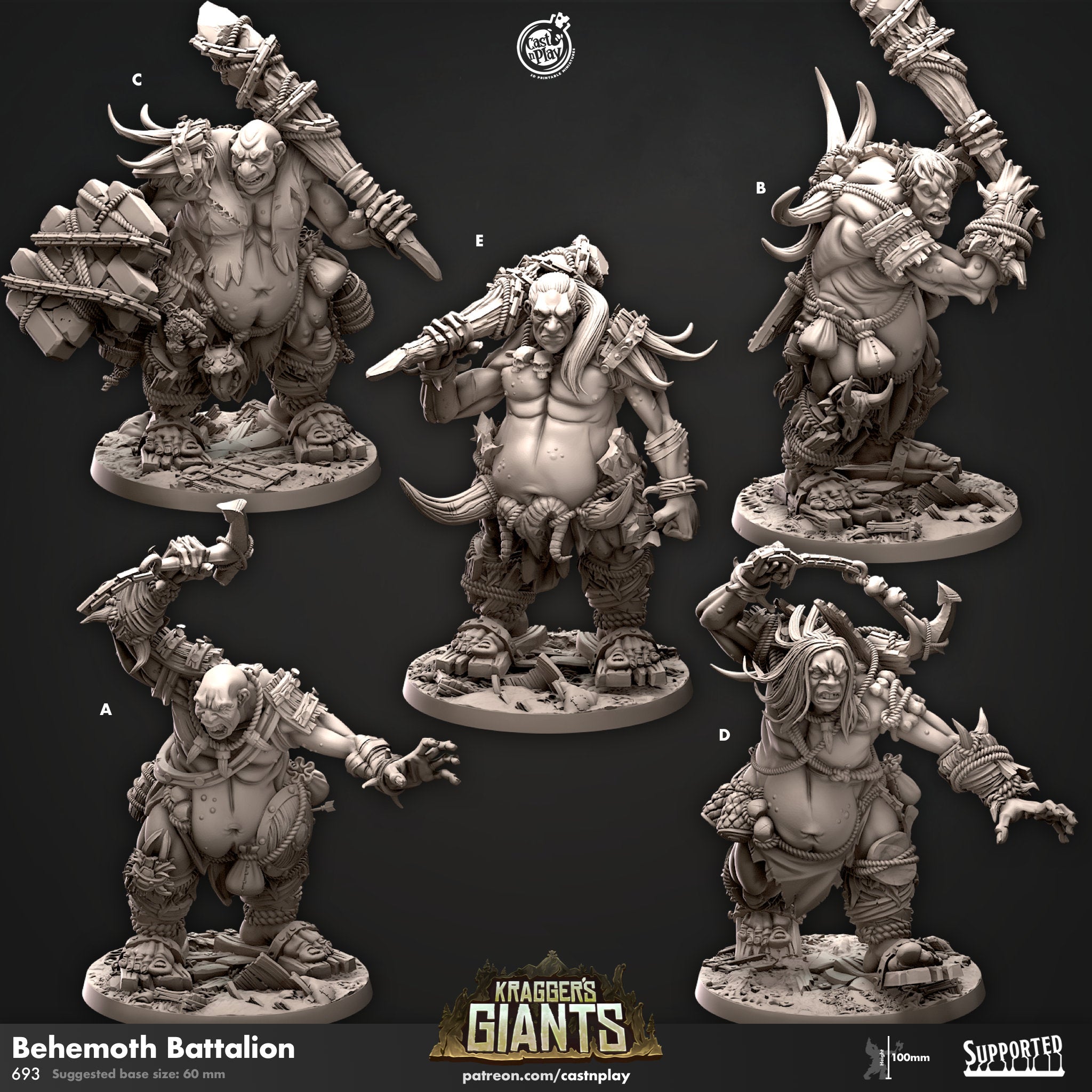 Behemoth Battalion by Cast N Play (Kragger's Giants Horde)
