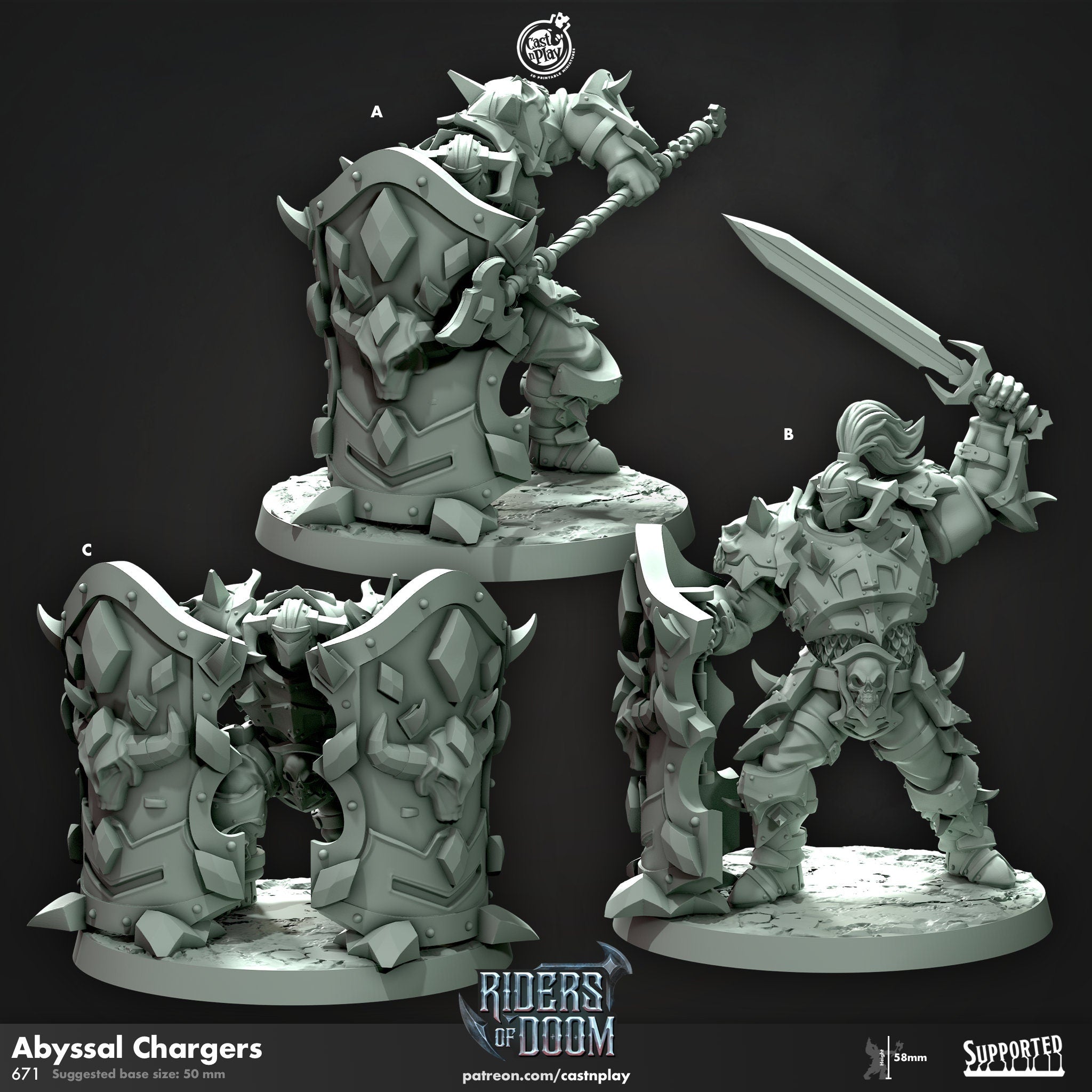 Abyssal Chargers by Cast N Play (Riders of Doom)
