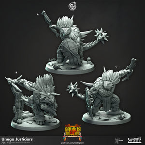 Unega Justicars Cast N Play (Saurus Rovers)