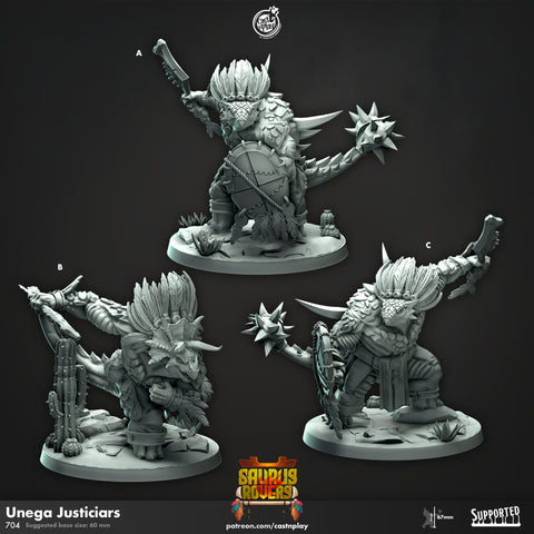 Unega Justicars Cast N Play (Saurus Rovers)
