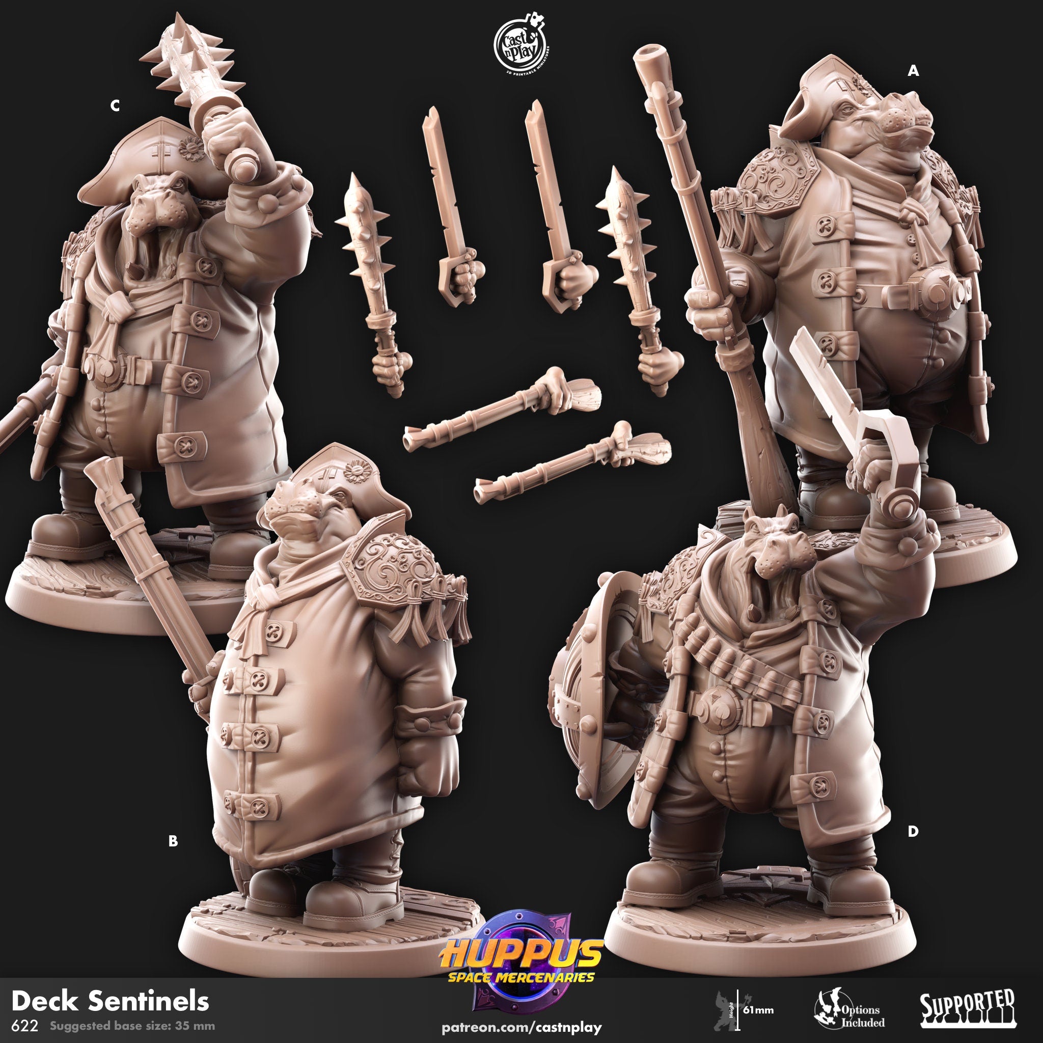 Deck Sentinels by Cast N Play (Space huppus)