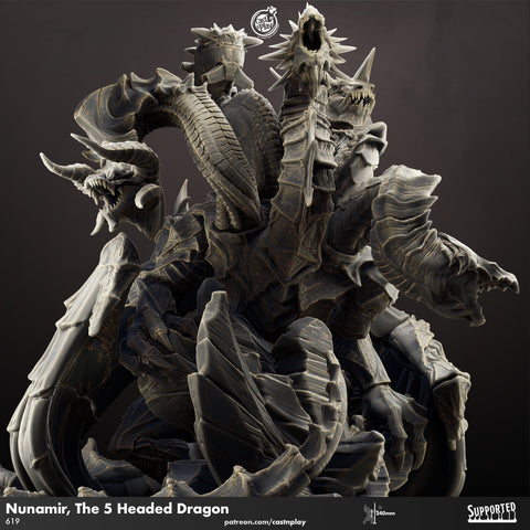 Nunamir, the 5 Headed Dragon by Cast N Play