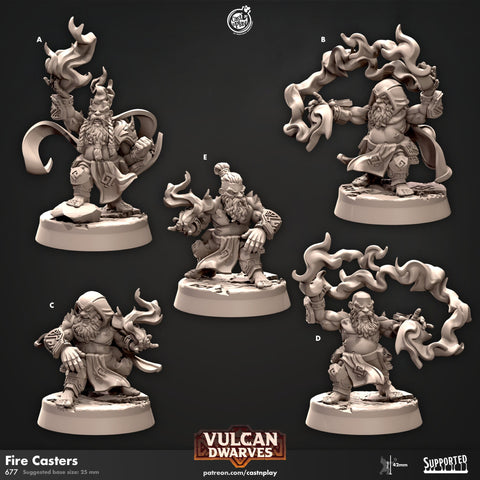 Fire Casters by Cast N Play (Vulcan Dwarves)