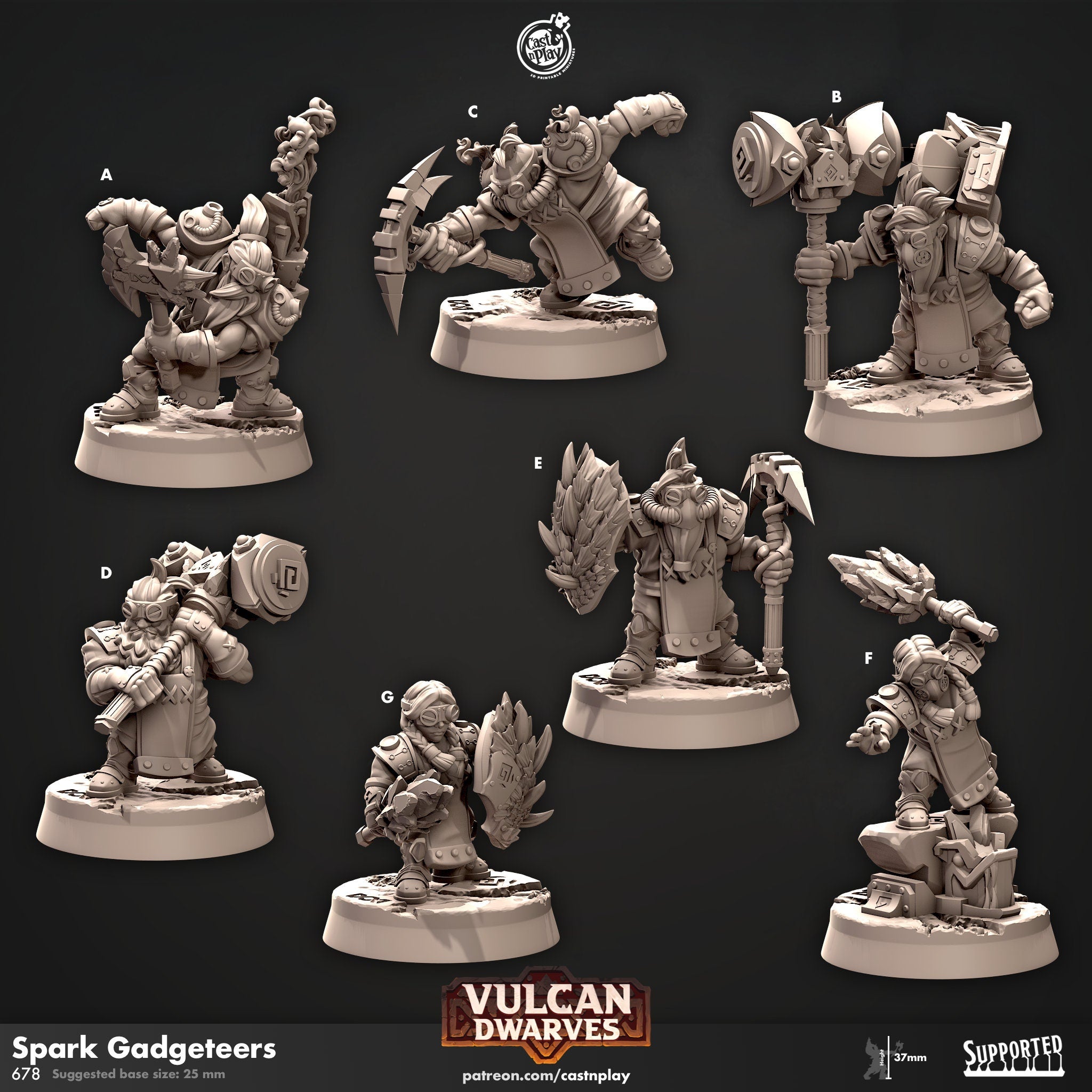 Spark Gadgeters by Cast N Play (Vulcan Dwarves)