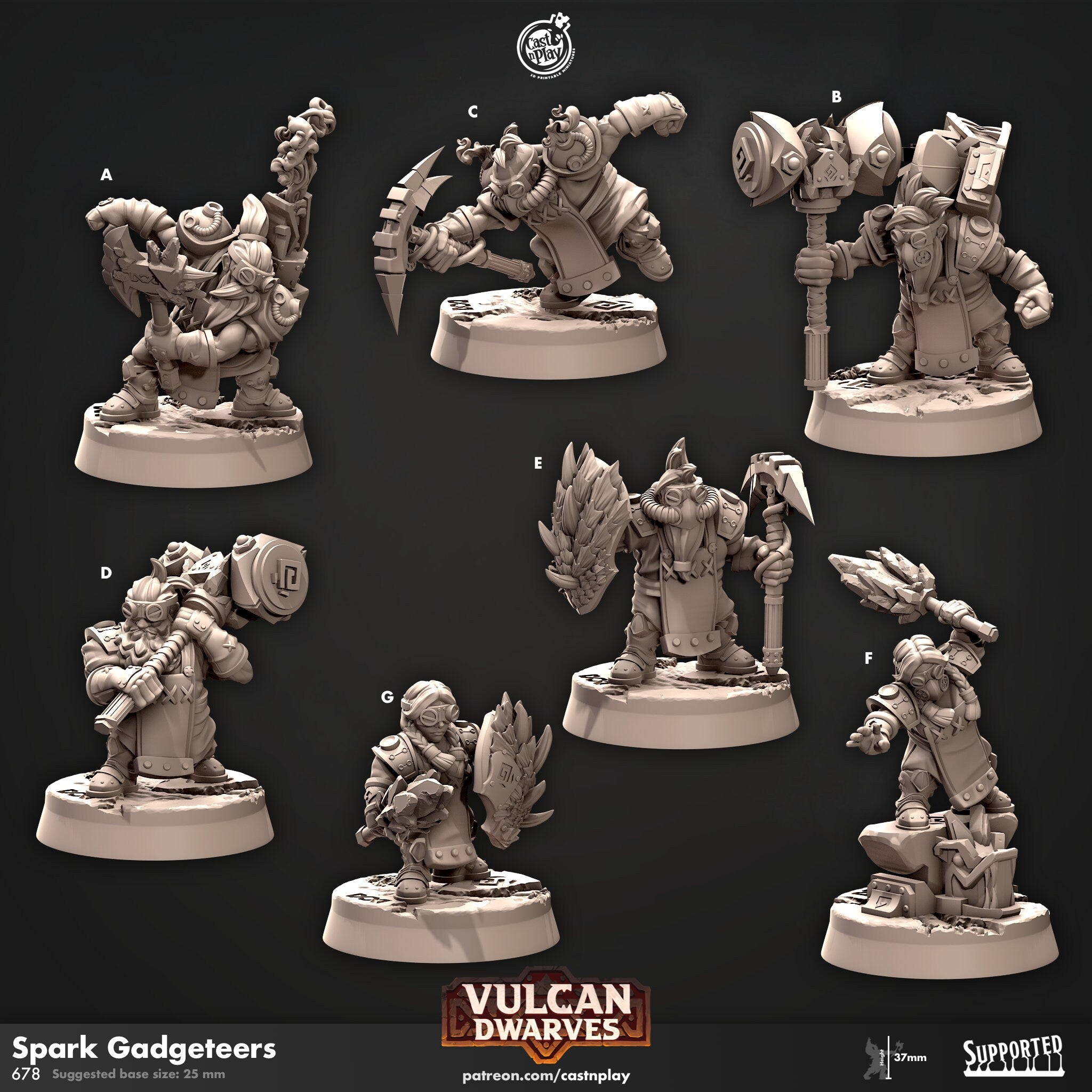 Spark Gadgeters by Cast N Play (Vulcan Dwarves)