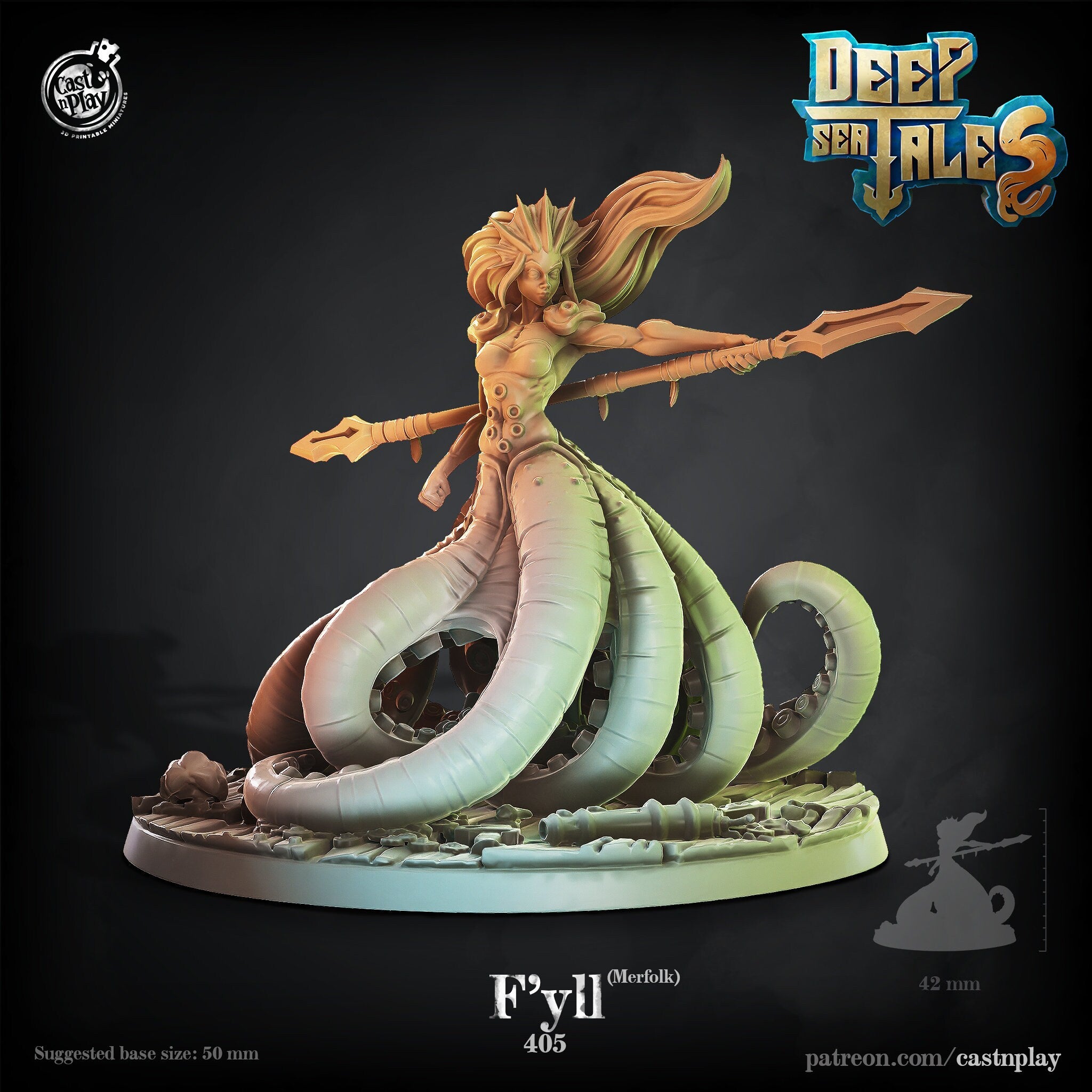F'yll merfolk  Cast N Play (Deep Sea Tales)