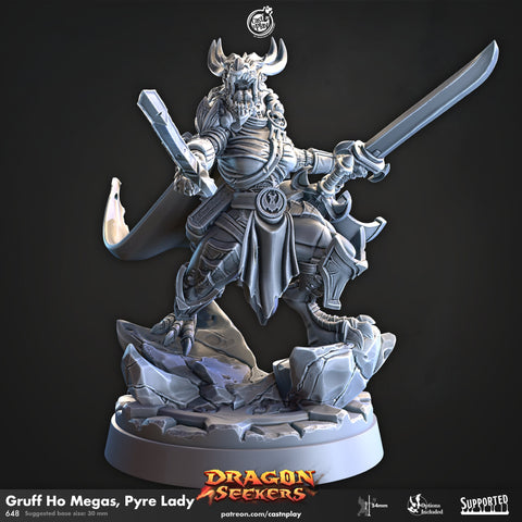 Gruff Ho Megas, Pyre Lady  by Cast N Play (Dragon Seekers)