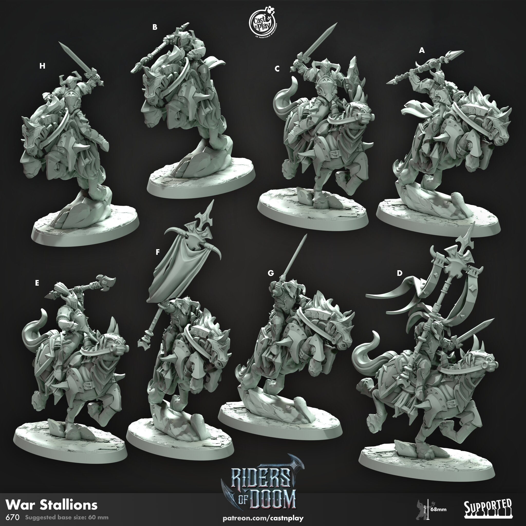 War Stallions by Cast N Play (Riders of Doom)