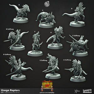 Unega Raptors by Cast N Play (Saurus Rovers)