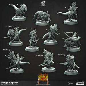 Unega Raptors by Cast N Play (Saurus Rovers)