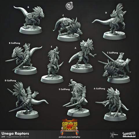 Unega Raptors by Cast N Play (Saurus Rovers)