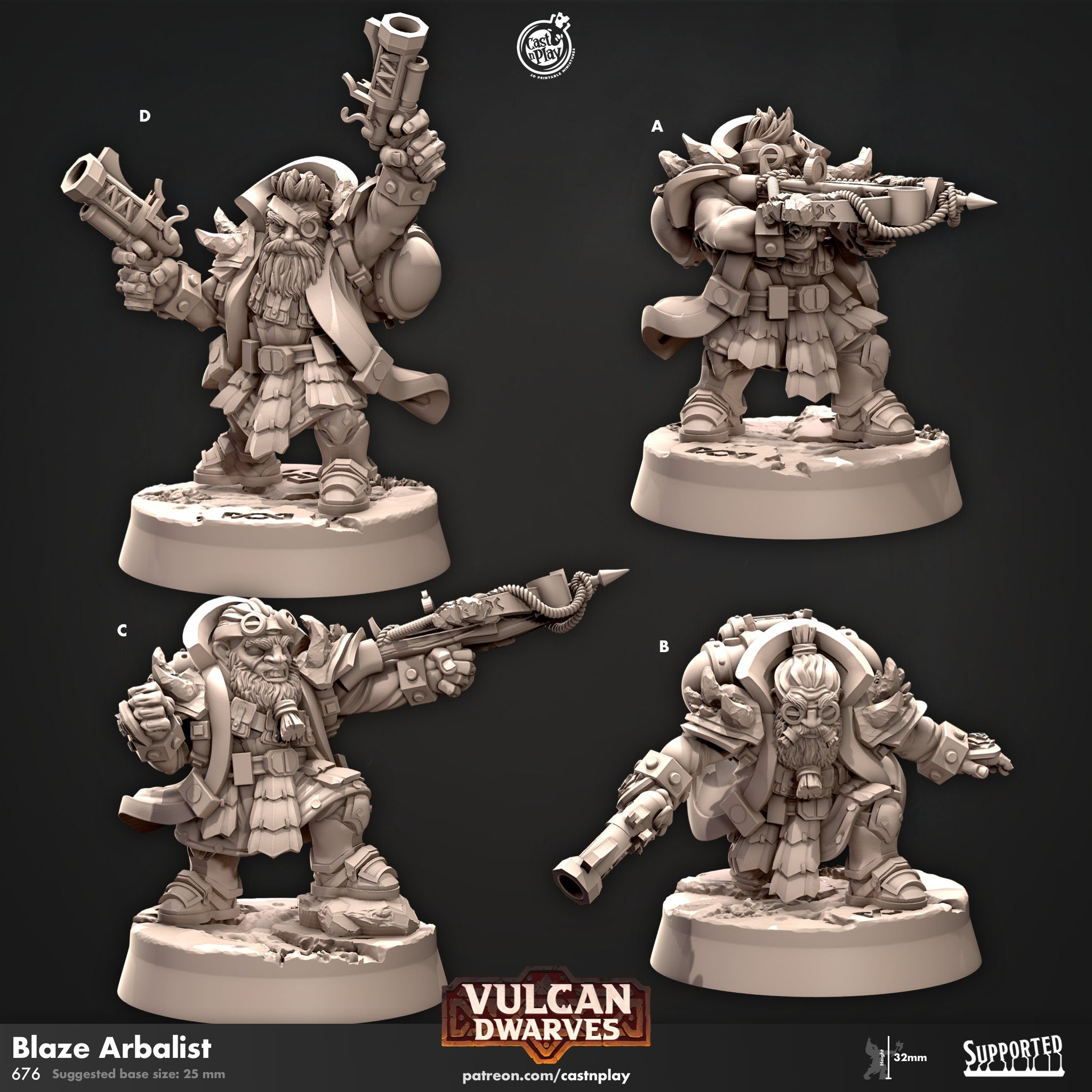 Blaze Arbalist by Cast N Play (Vulcan Dwarves)