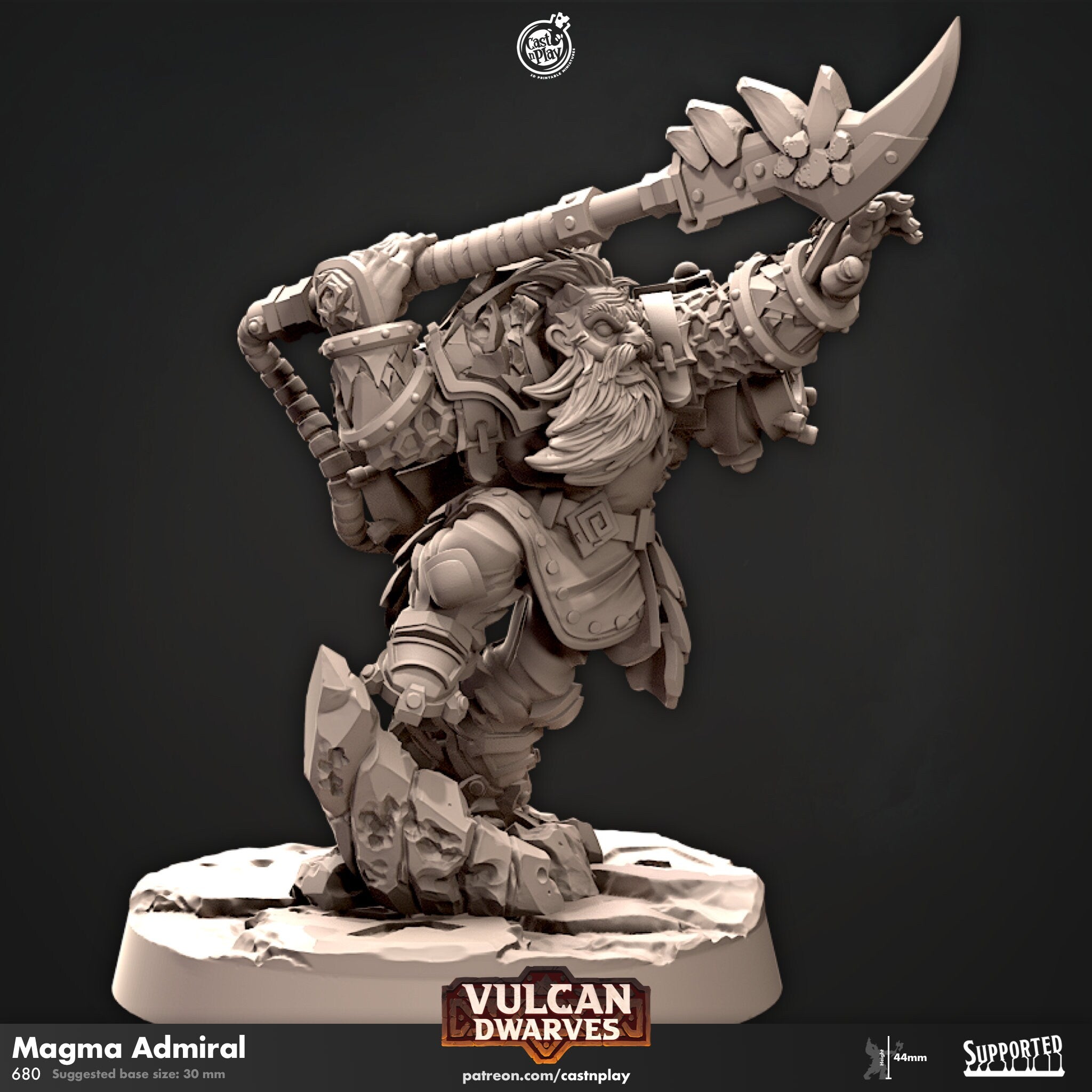 Magma Admiral by Cast N Play (Vulcan Dwarves)