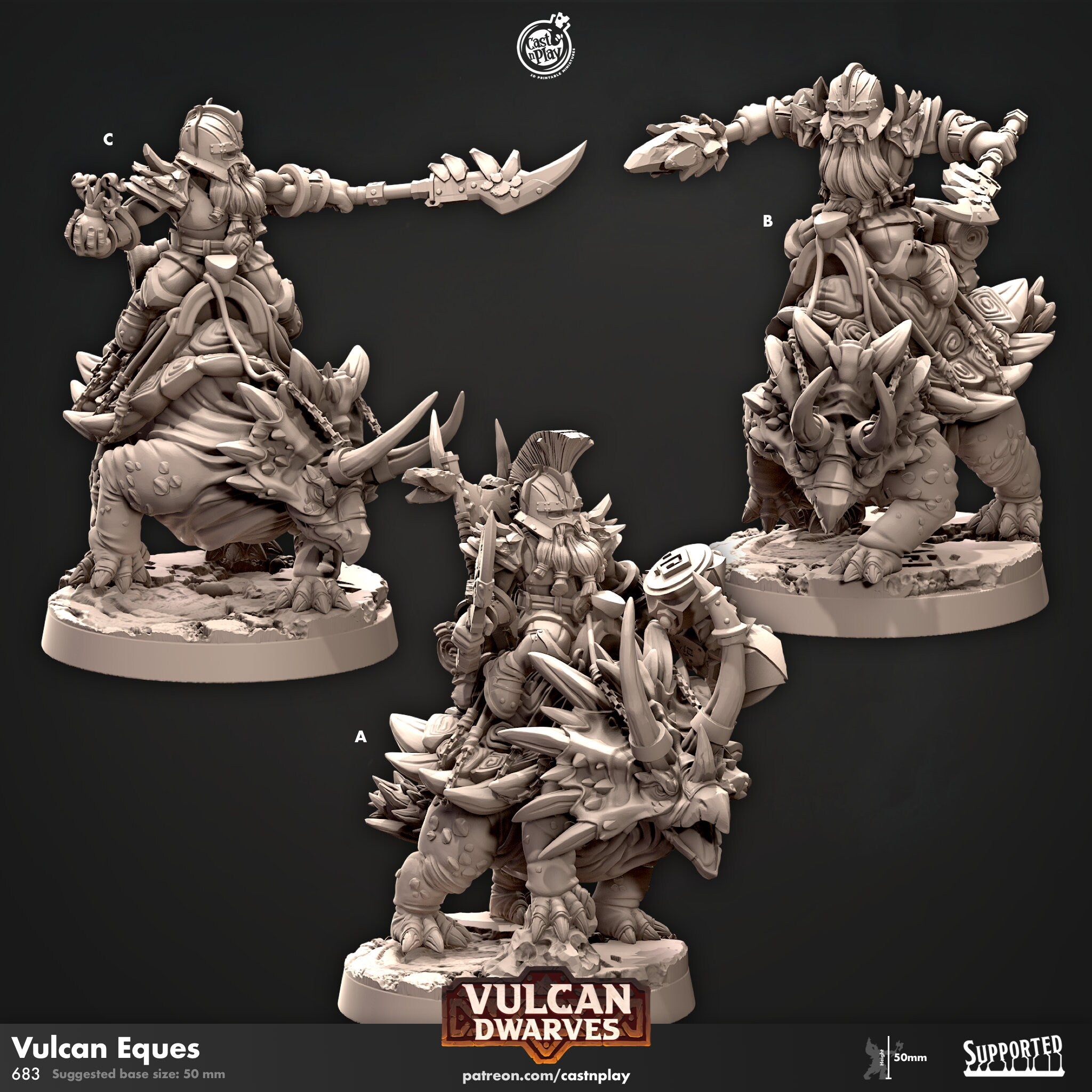 Vulcan Eques by Cast N Play (Vulcan Dwarves)