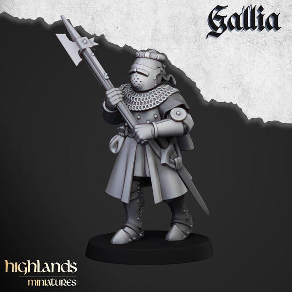Knights of Gallia on foot by Highlands Miniatures