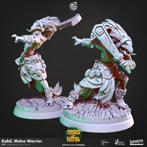Kabil, melee Warrior by Cast N Play (Masks of Kiimil)