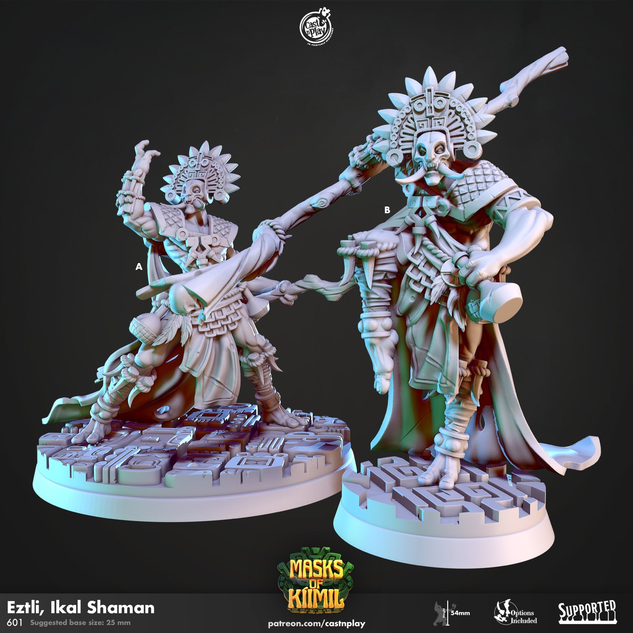 Eztli, Ikal Shaman by Cast N Play (Masks of Kiimil)