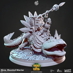 Akna, Mounted Warrior by Cast N Play (Masks of Kiimil)
