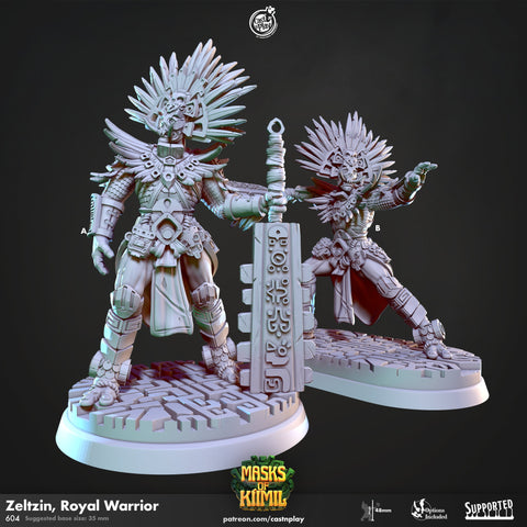 Zeltzin, Royal Warrior  by Cast N Play (Masks of Kiimil)
