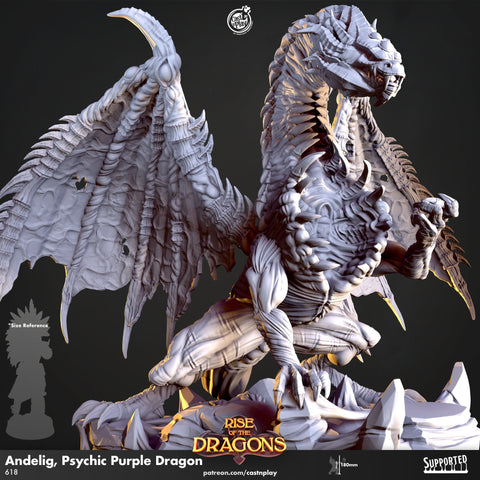 Andelig, Psychic  Purple Dragon Cast N Play (Rise of the Dragons)