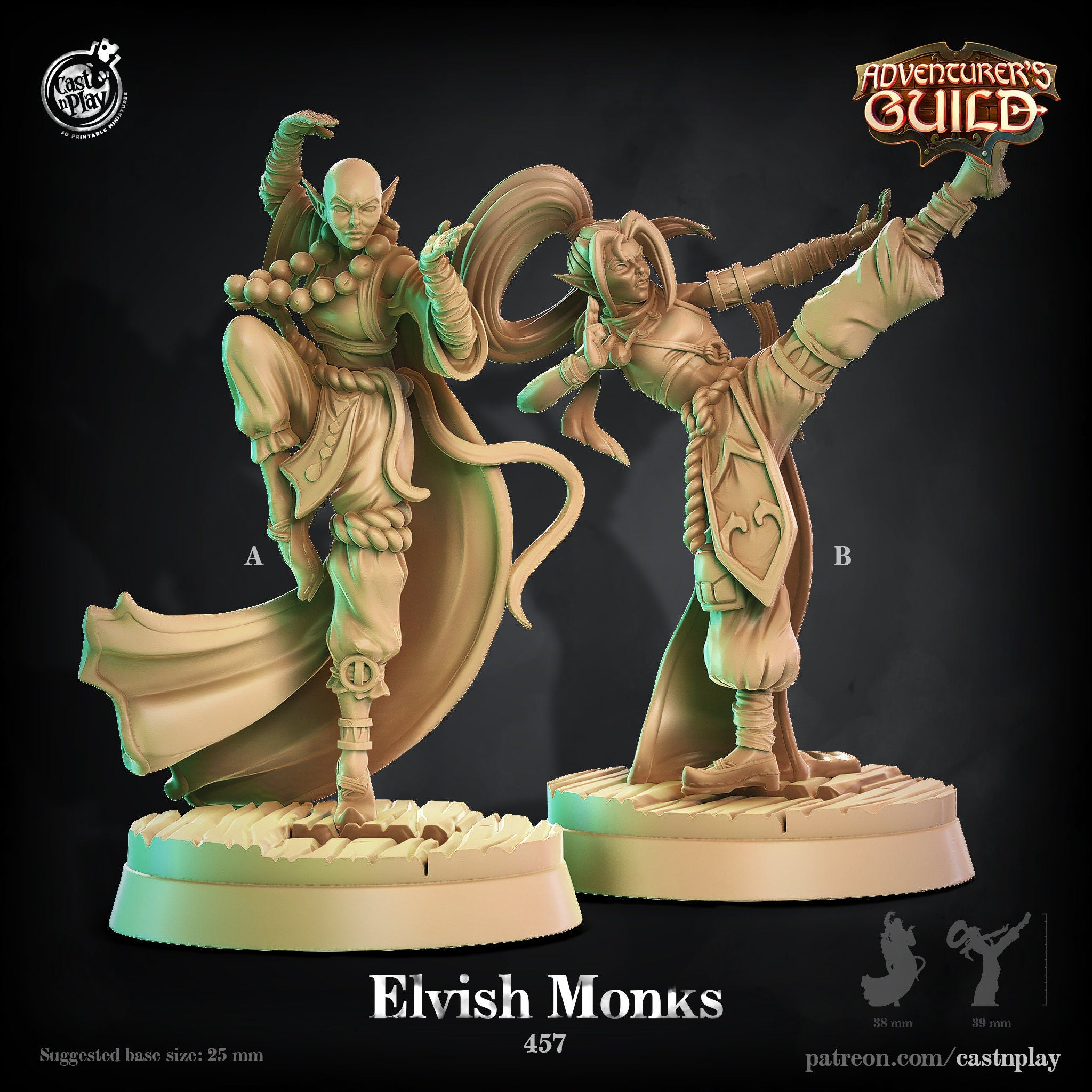 Elvish Monks by Cast N Play (Adventurer's Guild)