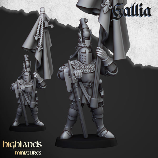 Knights of Gallia on foot by Highlands Miniatures