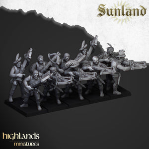 Sunland Crossbowmen Unit By Highlands Miniatures