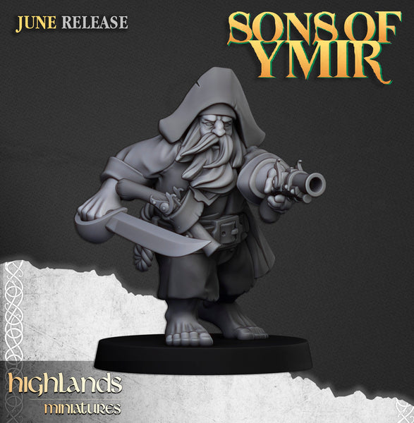 Sons of Ymir - Dwarven Pirates  Unit by Highlands Miniatures