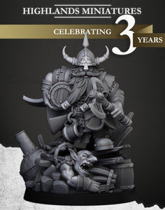 Sons of Ymir - Dwarf Brewmaster   Unit by Highlands Miniatures