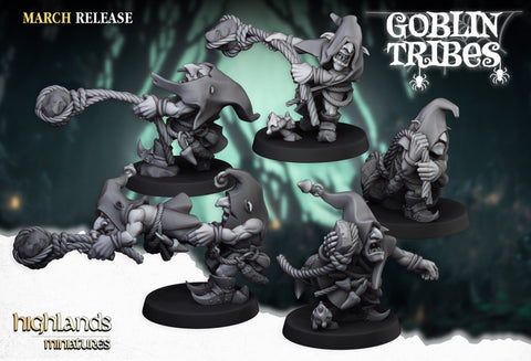 Swamp Goblin Stone Throwers by Highlands Miniatures